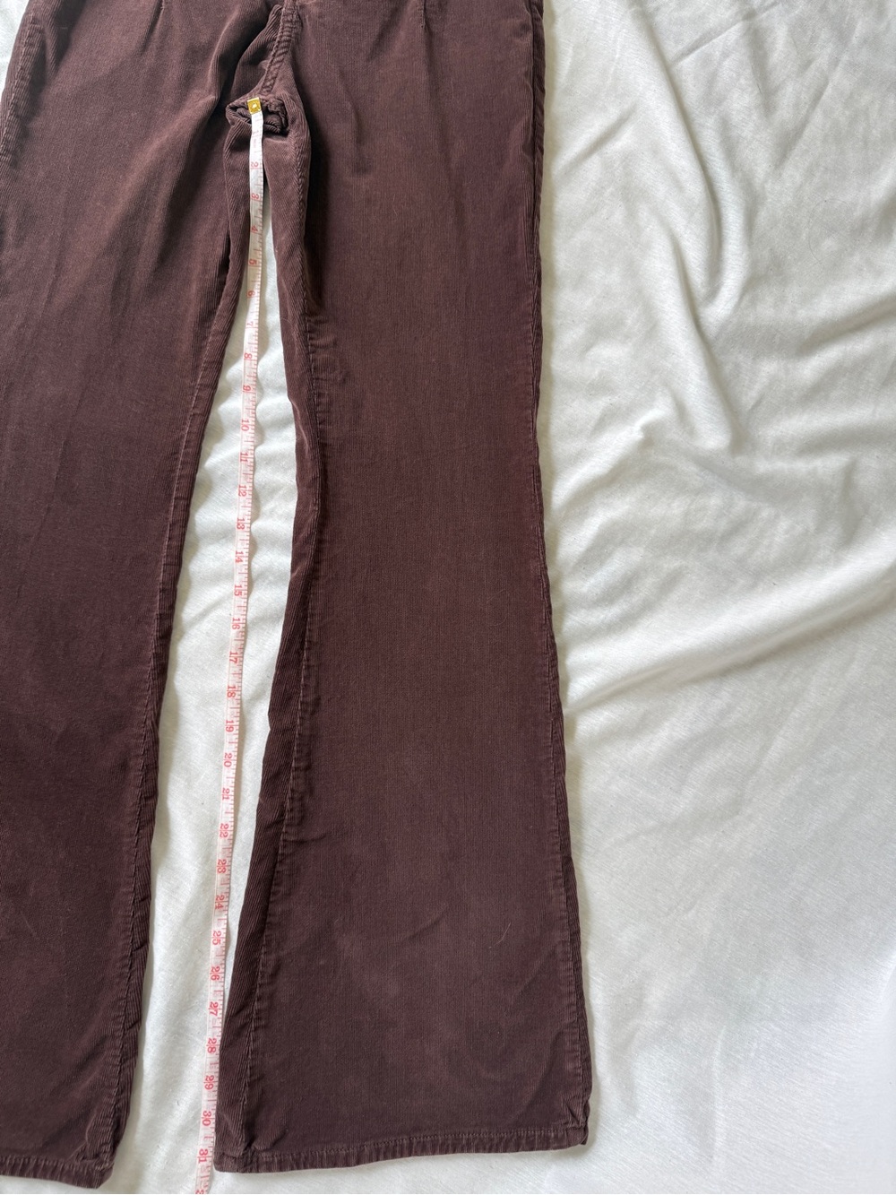 We the Free Corduroy Women's Flare Jeans in Deep Brown - Picture 6 of 8